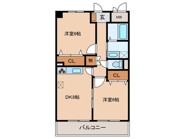 ジャルダン新栄の物件間取画像